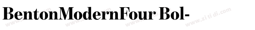 BentonModernFour Bol字体转换